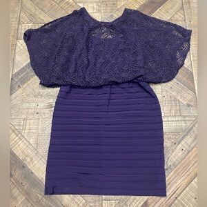 Scarlett Nite cocktail dress with lace or mesh top and bodycon skirt